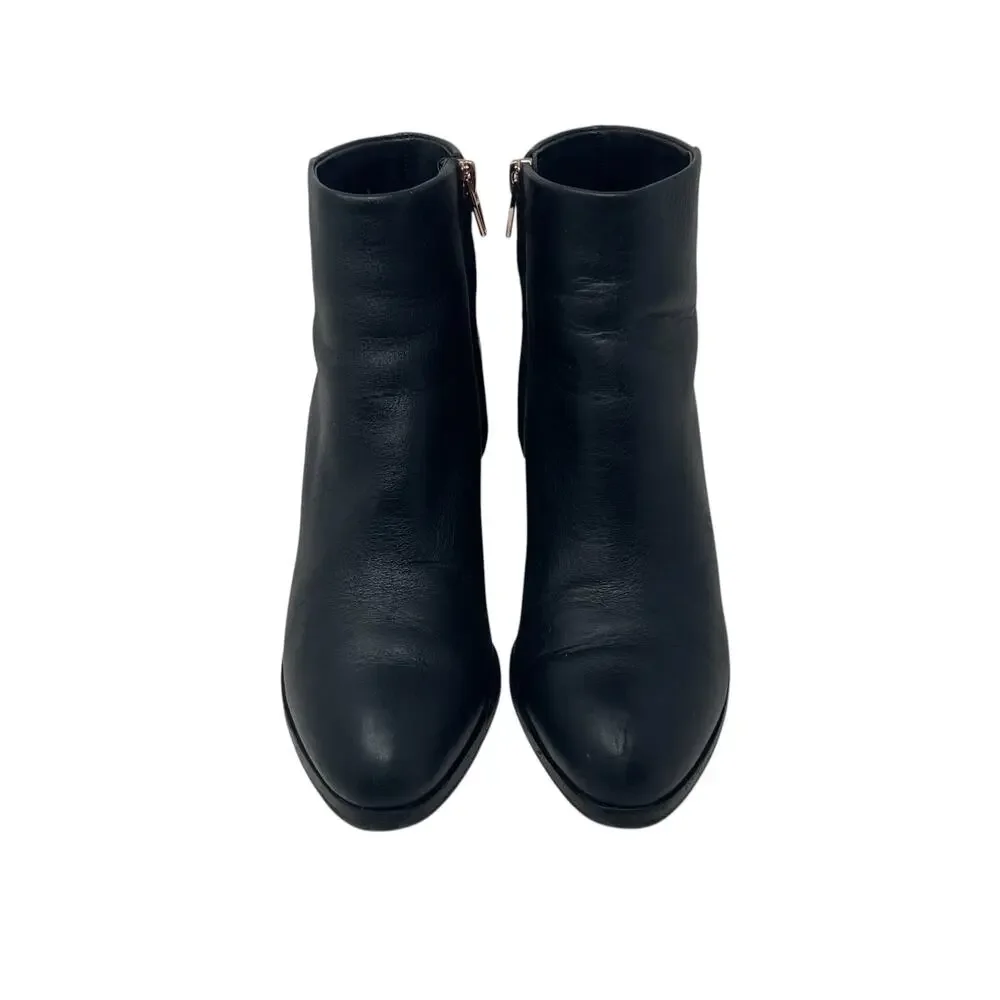 Alexander Wang Gabi Rose Gold Black Leather Ankle Boots - EURO Size 37.5 - Picture 5 of 10